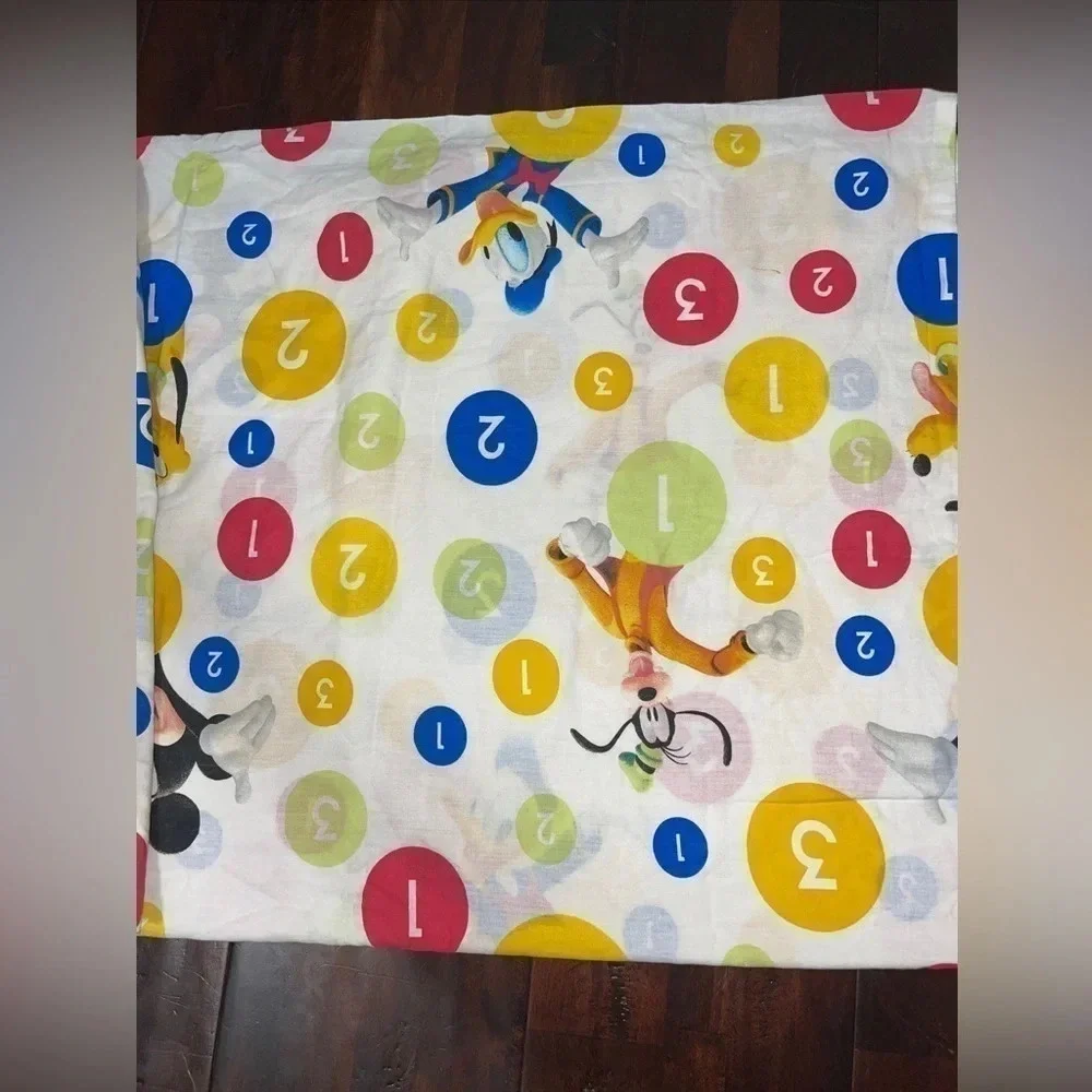 Vintage Disney Mickey Fun‎ With Numbers Twin Flat Sheet Pluto